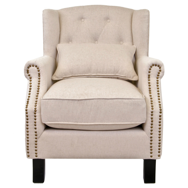 Кресло Henry Armchair beige flax Бежевый Кресло Henry Armchair beige flax Бежевый в Барнауле | Loft Concept