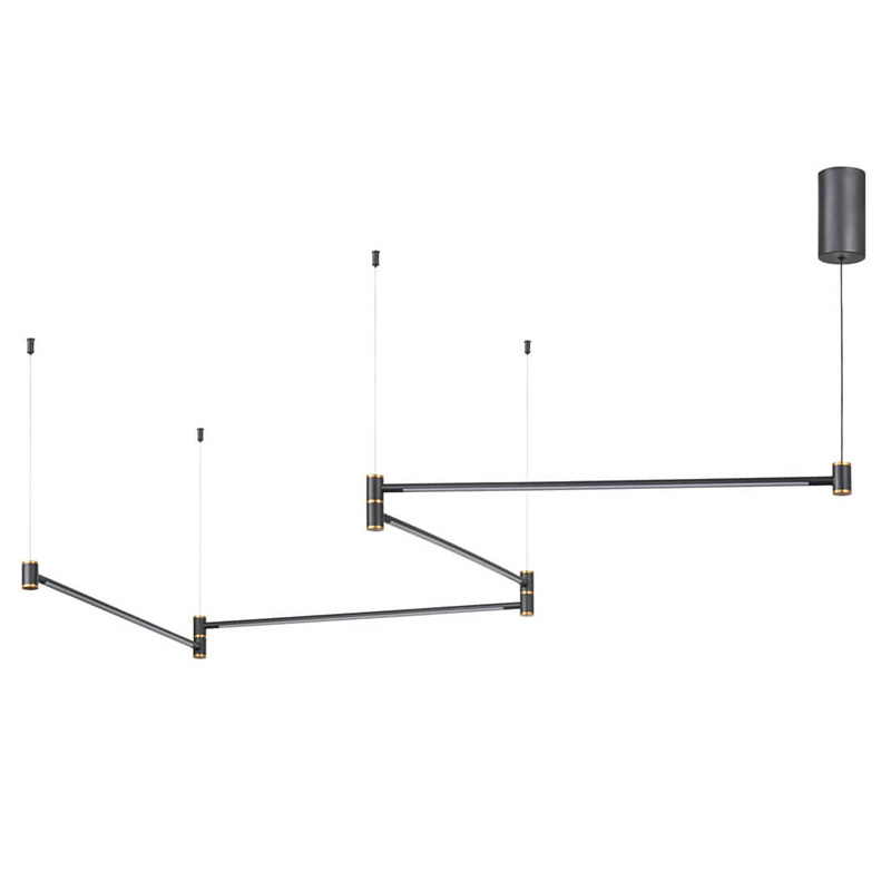 Подвесной светильник Drawing Line Gold Black Золотой Черный Подвесной светильник Drawing Line Gold Black Золотой Черный в Барнауле | Loft Concept
