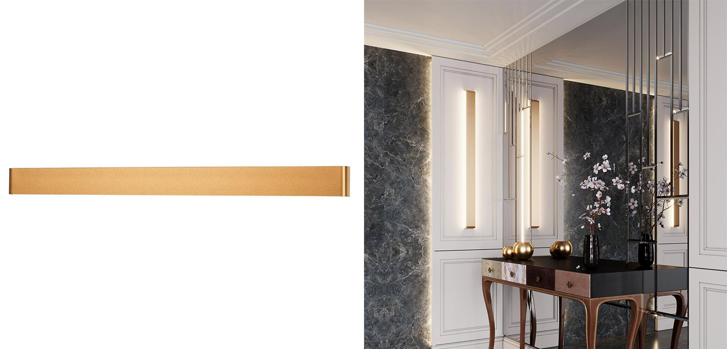 Бра Obverse Gold Long Wall lamp - фото