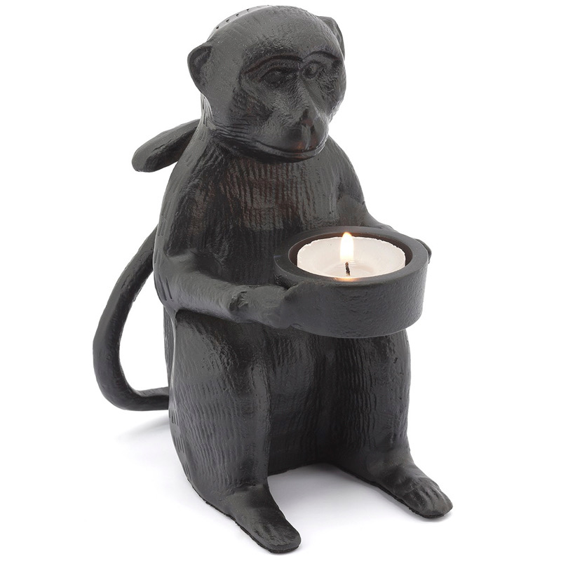Подсвечник CANDLEHOLDER MONKEY ALLU Черный Подсвечник CANDLEHOLDER MONKEY ALLU Черный в Барнауле | Loft Concept