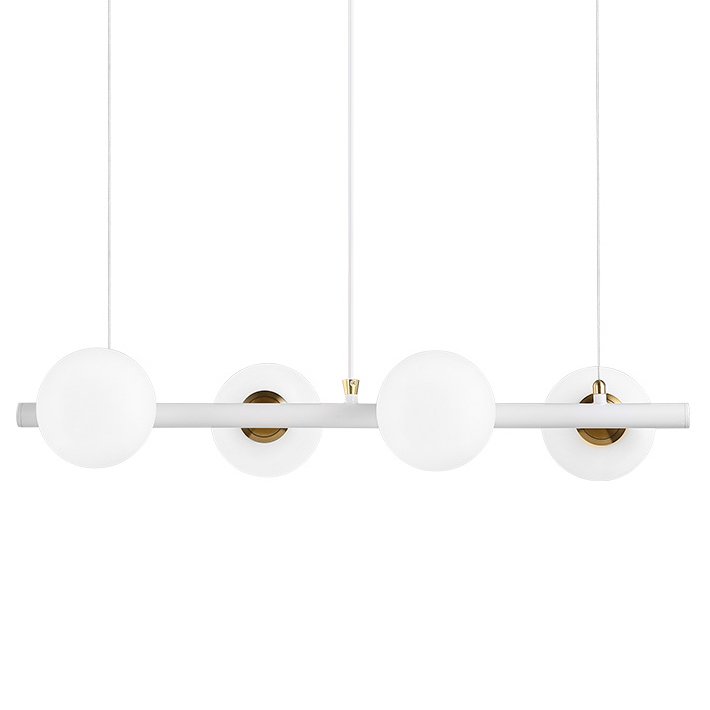 Светильник Bubble Stik four Chandelier Белый Золотой Светильник Bubble Stik four Chandelier Белый Золотой в Барнауле | Loft Concept