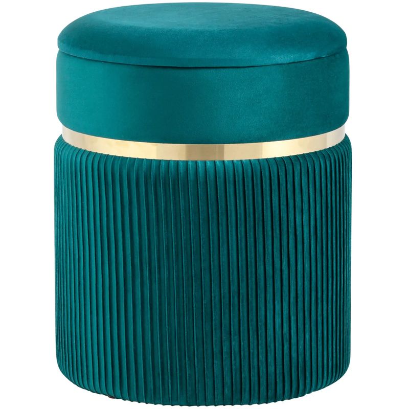 Пуф с ящиком бирюзовый Glossy Velor Бирюзовый Пуф с ящиком бирюзовый Glossy Velor Бирюзовый в Барнауле | Loft Concept
