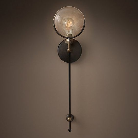 Бра RH Gaslight Lens Sconce 3 Коричневый Бра RH Gaslight Lens Sconce 3 Коричневый в Барнауле | Loft Concept