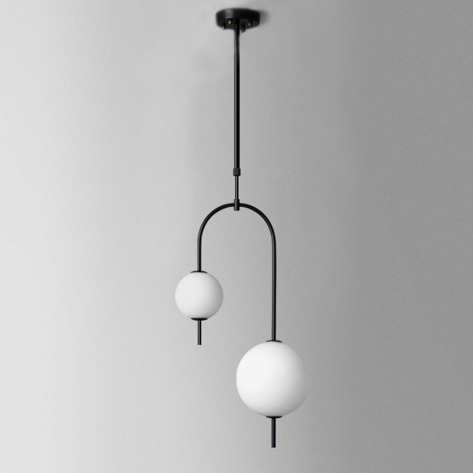 Люстра Balance Beads Libra Черный Белый в Барнауле | Loft Concept 