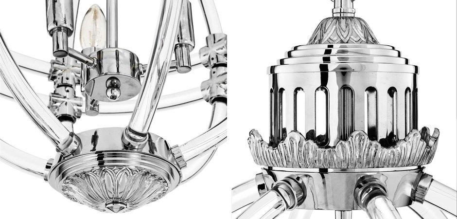 Люстра Eichholtz Chandelier Impero Silver Люстра Eichholtz Chandelier Impero Silver - Loft-Concept в Барнауле