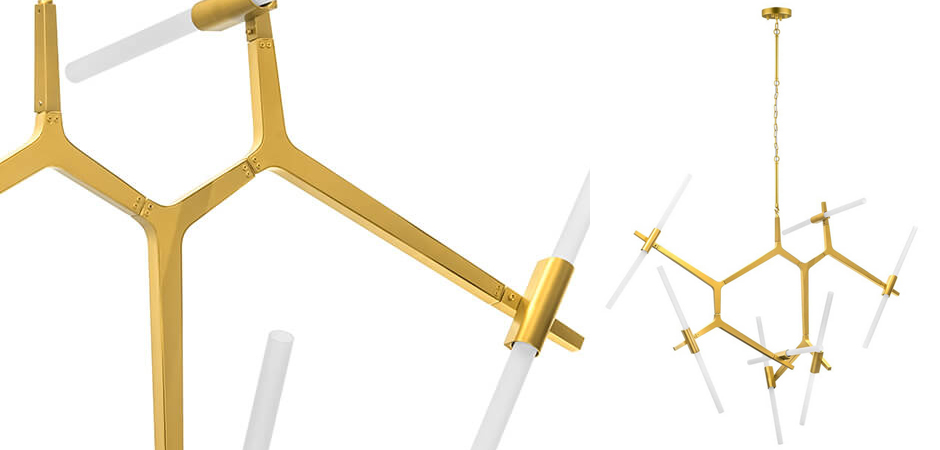 Люстра Agnes Chandelier Gold 14 Люстра Agnes Chandelier Gold 14 - Loft-Concept в Барнауле