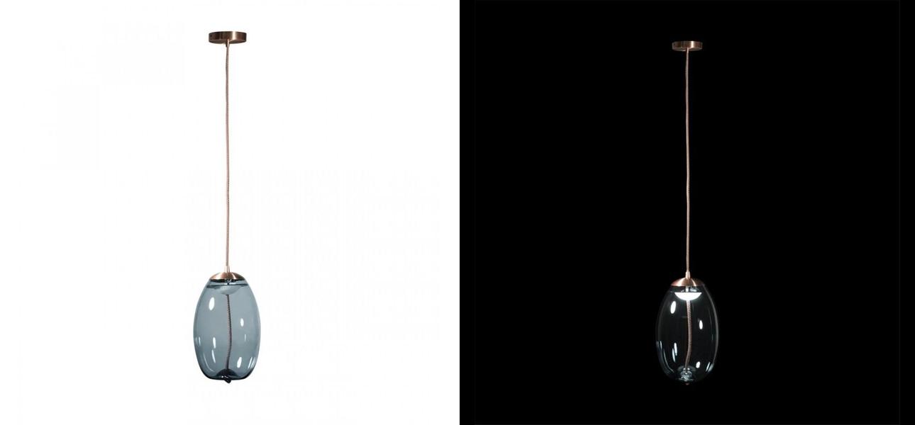 Подвесной светильник Brokis KNOT PC1036 Голубое стекло - фото №1