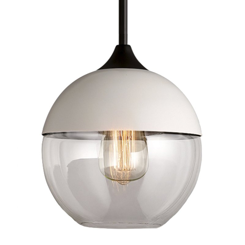 Подвесной светильник Hanglamp zwart glas White III Белый Прозрачное Стекло Подвесной светильник Hanglamp zwart glas White III Белый Прозрачное Стекло в Барнауле | Loft Concept