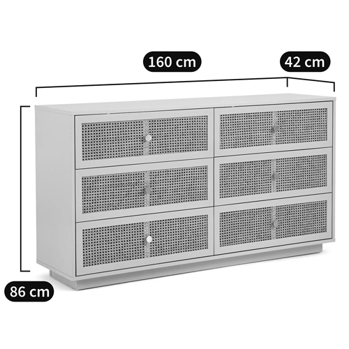 Комод с шестью ящиками Tomio Wicker Furniture Комод с шестью ящиками Tomio Wicker Furniture в Барнауле