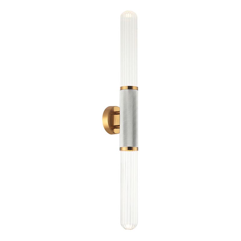 Бра Grover Chrome Transparent Wall Lamp Прозрачное Стекло Хром Глянцевое золото в Барнауле | Loft Concept 