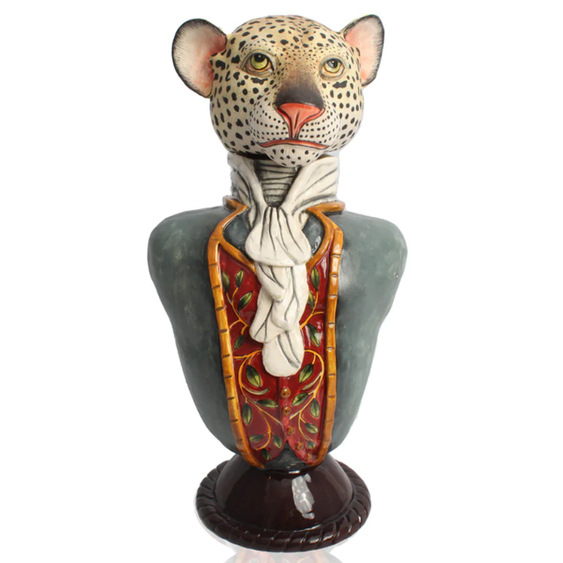 Статуэтка Leopard Figure Tureen Серый Статуэтка Leopard Figure Tureen Серый в Барнауле | Loft Concept