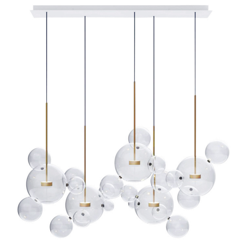 Люстра Giopato & Coombes Bolle Zigzag Chandelier 24 BUBBLE Linear Латунь Прозрачный (Transparent) Люстра Giopato & Coombes Bolle Zigzag Chandelier 24 BUBBLE Linear Латунь Прозрачный (Transparent) в Барнауле | Loft Concept