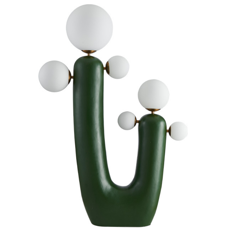 Торшер Oo Flor Lamp Green Белое матовое стекло Зеленый Торшер Oo Flor Lamp Green Белое матовое стекло Зеленый в Барнауле | Loft Concept