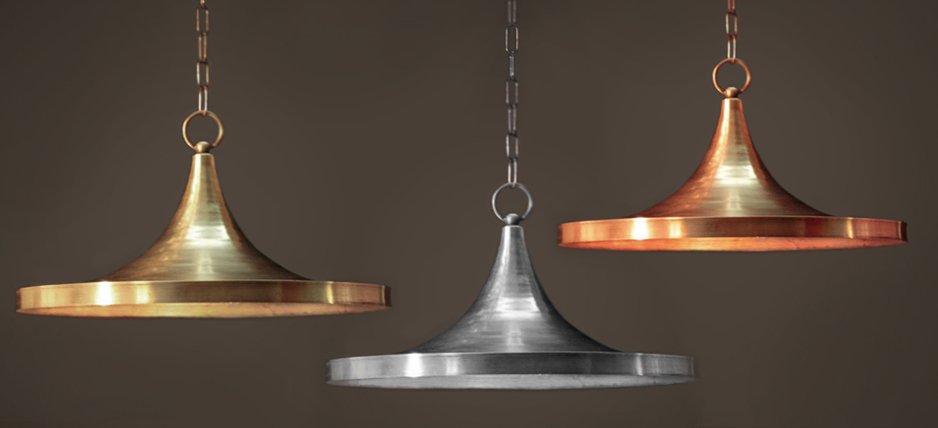 Подвесной светильник Copper Pendant Lamp Beat Light Wide Подвесной светильник Copper Pendant Lamp Beat Light Wide - Loft-Concept в Барнауле