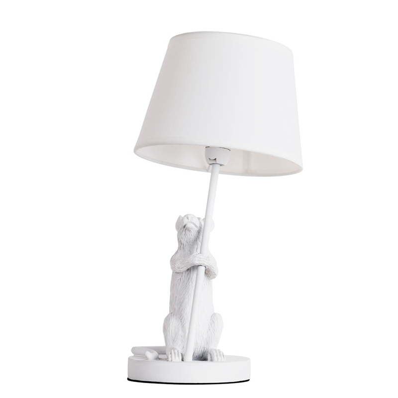 Настольная лампа White Mouse holding a lamp Белый Настольная лампа White Mouse holding a lamp Белый в Барнауле | Loft Concept