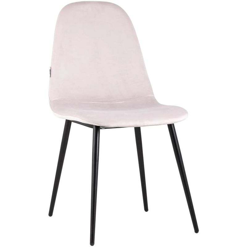 Стул Archie Chair Черные ножки Светло-Розовый Велюр Розовый пастельный Черный Стул Archie Chair Черные ножки Светло-Розовый Велюр Розовый пастельный Черный в Барнауле | Loft Concept