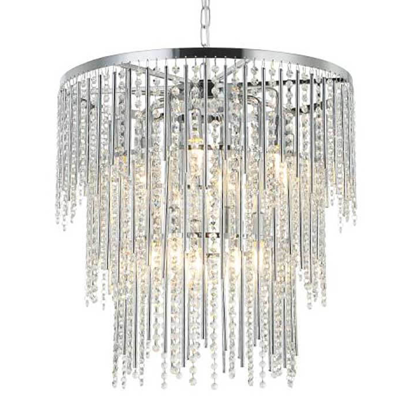Люстра Crystal Wind Chimes Chrome Chandelier Хром Прозрачный Люстра Crystal Wind Chimes Chrome Chandelier Хром Прозрачный в Барнауле | Loft Concept