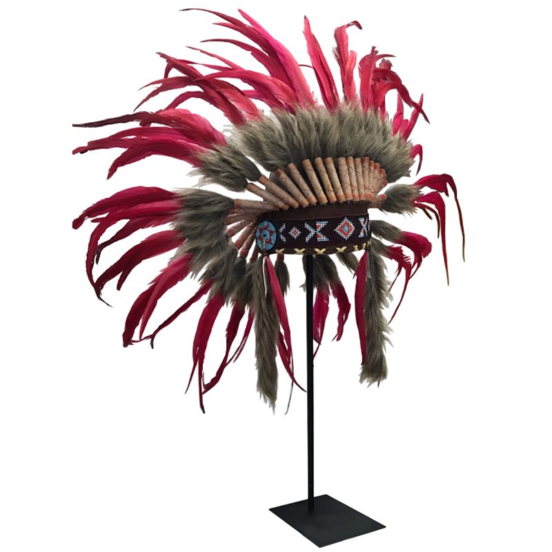 War bonnet Индейский венец из перьев красный Красный War bonnet Индейский венец из перьев красный Красный в Барнауле | Loft Concept