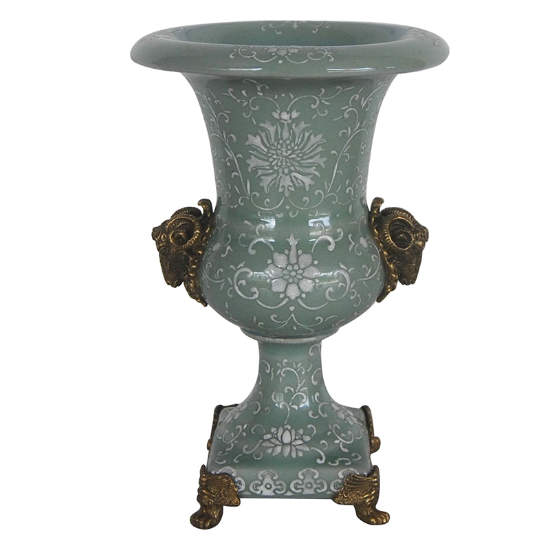 Ваза Bronze Aries Gray Vase Бронза Серый Ваза Bronze Aries Gray Vase Бронза Серый в Барнауле | Loft Concept