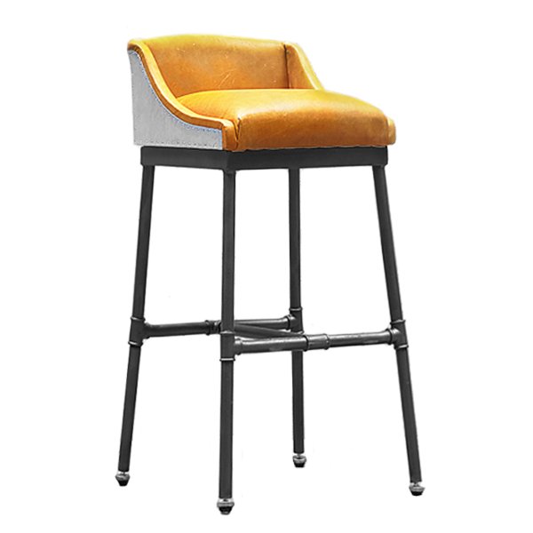 Барный стул Iron Scaffold Bar stool Yellow Желтый Темный хром Барный стул Iron Scaffold Bar stool Yellow Желтый Темный хром в Барнауле | Loft Concept