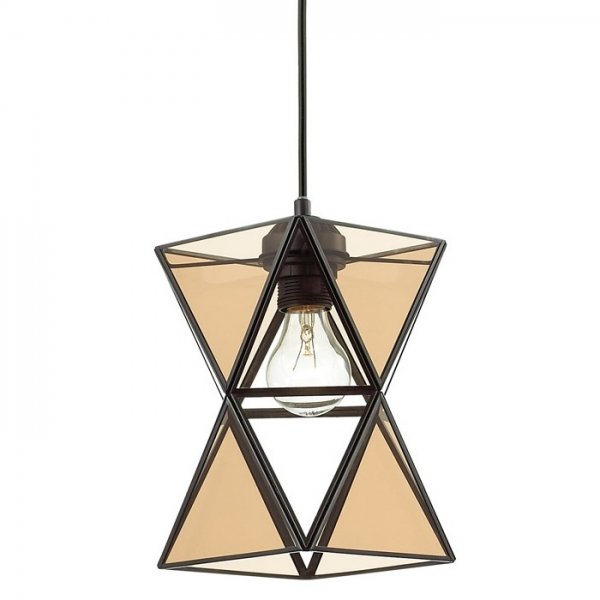 Подвесной светильник PolyPyramid Glass Pendant Cognac Янтарь (Amber) Подвесной светильник PolyPyramid Glass Pendant Cognac Янтарь (Amber) в Барнауле | Loft Concept