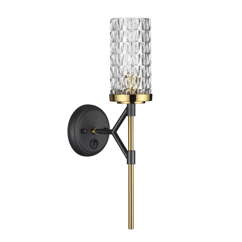 Бра Aspiring Upward Sconce Черный Глянцевое золото Бра Aspiring Upward Sconce Черный Глянцевое золото в Барнауле | Loft Concept