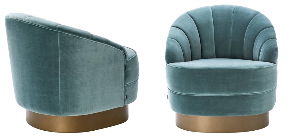 Кресло Eichholtz Chair Hadley Turquoise Кресло Eichholtz Chair Hadley Turquoise - Loft-Concept в Барнауле