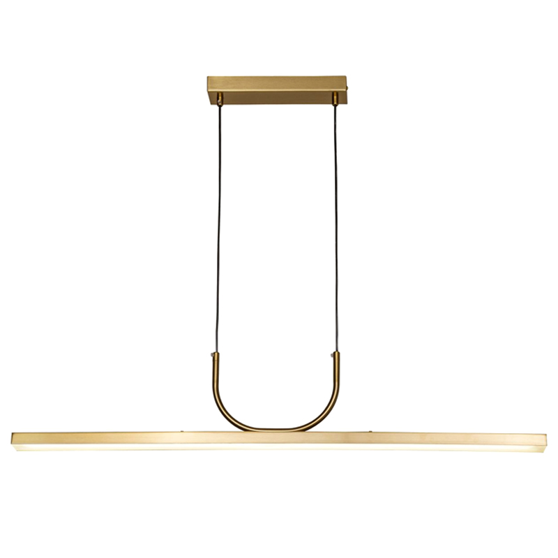 Минималистичная золотая люстра Trumpet tube Белый Золотой в Барнауле | Loft Concept 