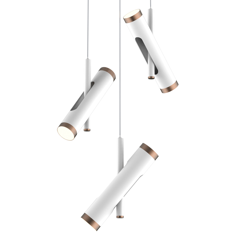 Люстра Rainer Chandelier Trio white Белый Золотой Люстра Rainer Chandelier Trio white Белый Золотой в Барнауле | Loft Concept