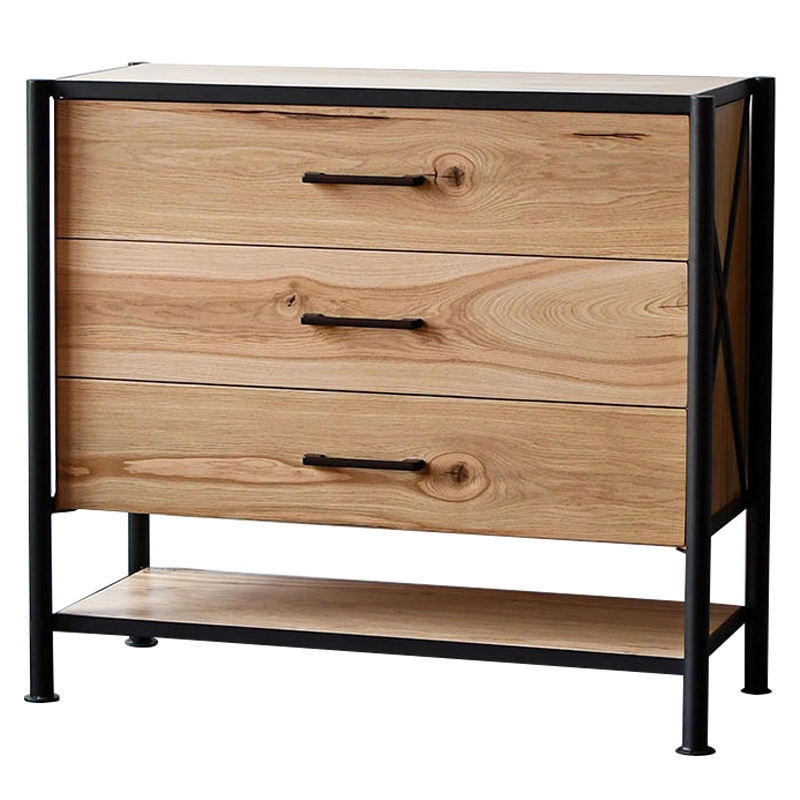 Комод в стиле лофт Terrence Industrial Metal Rust Chest of Drawers Древесина Черный Комод в стиле лофт Terrence Industrial Metal Rust Chest of Drawers Древесина Черный в Барнауле | Loft Concept