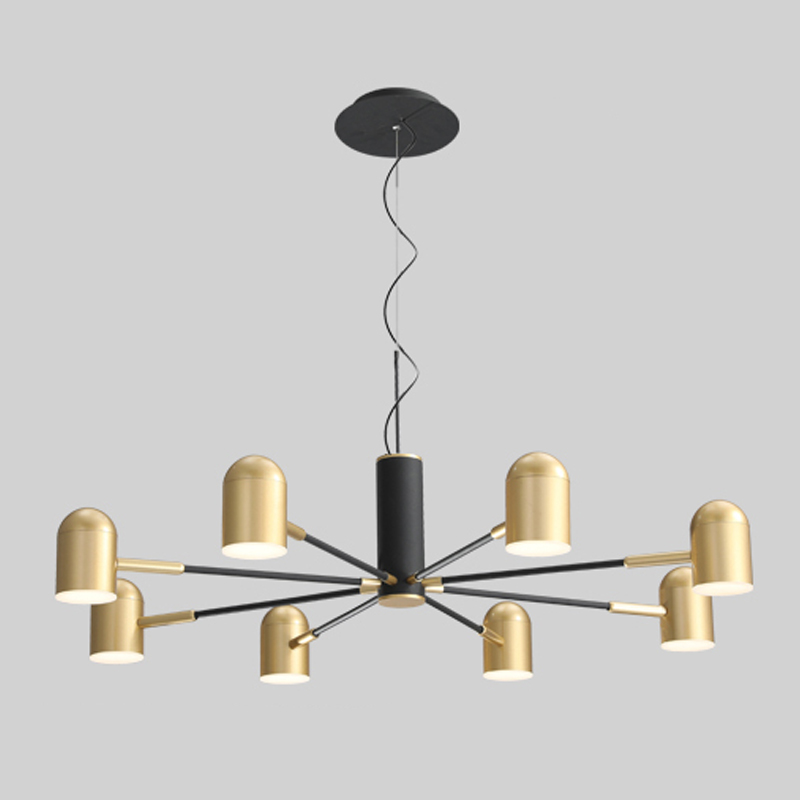 Люстра Desi Loft Chandelier Gold Золотой Черный Люстра Desi Loft Chandelier Gold Золотой Черный в Барнауле | Loft Concept