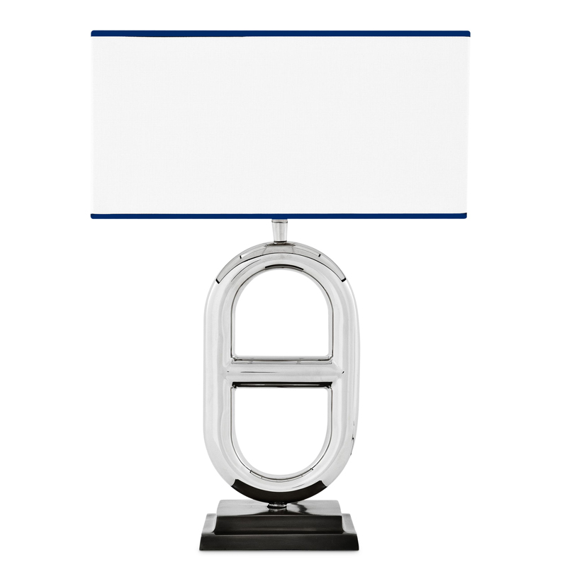 Настольная лампа Eichholtz Table Lamp Acapulco Нержавеющая сталь Черный Кремовый Настольная лампа Eichholtz Table Lamp Acapulco Нержавеющая сталь Черный Кремовый в Барнауле | Loft Concept