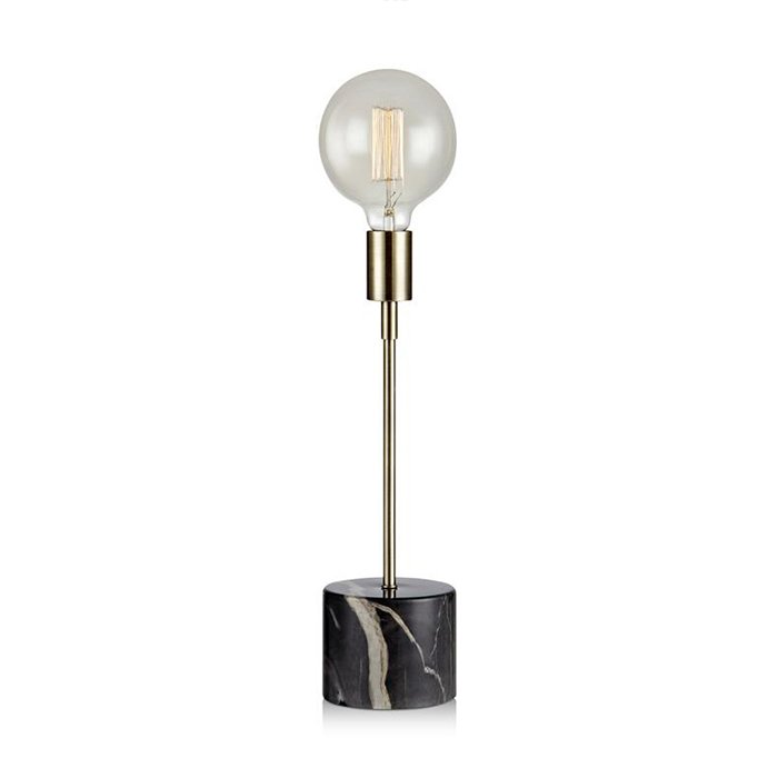 Настольная лампа Marble Top Black Tall Латунь Черный Настольная лампа Marble Top Black Tall Латунь Черный в Барнауле | Loft Concept