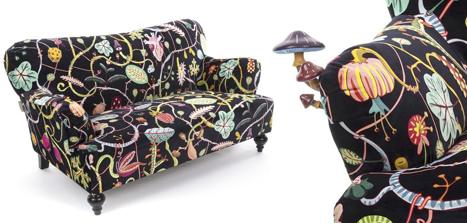 Диван Seletti Botanical Diva Sofa Black Диван Seletti Botanical Diva Sofa Black - Loft-Concept в Барнауле