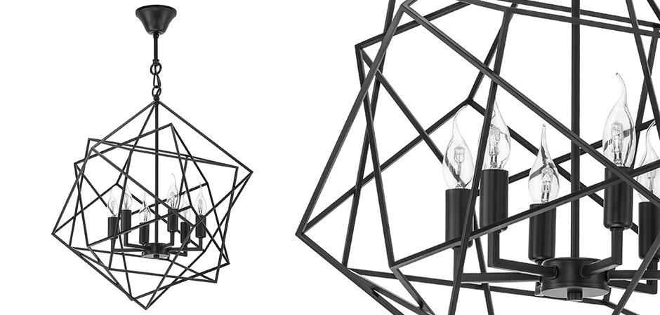 Люстра CUBIST Chandelier Black Люстра CUBIST Chandelier Black - Loft-Concept в Барнауле