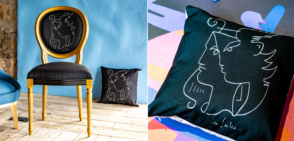 Декоративная подушка White Silhouette Orpheus Pillow Декоративная подушка White Silhouette Orpheus Pillow - Loft-Concept в Барнауле