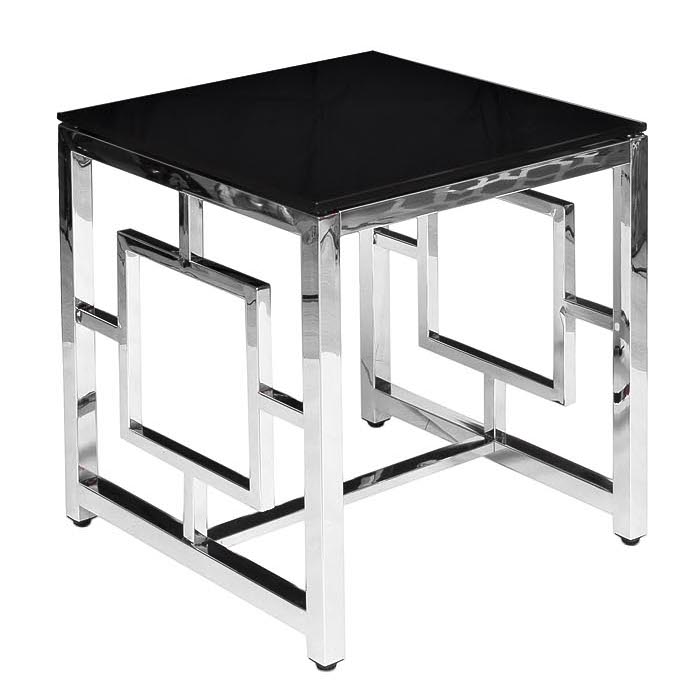 Стол Quadrum Table Хром Глянцевый черный Стол Quadrum Table Хром Глянцевый черный в Барнауле | Loft Concept