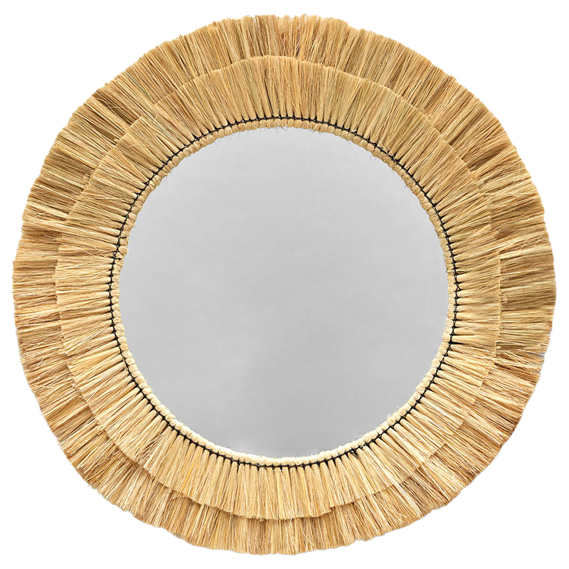 Круглое зеркало с плетеной рамой Jyoti Wicker Mirror Древесина Зеркало Круглое зеркало с плетеной рамой Jyoti Wicker Mirror Древесина Зеркало в Барнауле | Loft Concept