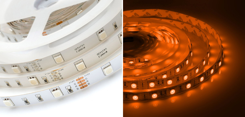 Комплект светодиодной ленты 7,2W/m 30LED/m 3528SMD разноцветный 5M Комплект светодиодной ленты 7,2W/m 30LED/m 3528SMD разноцветный 5M - Loft-Concept в Барнауле