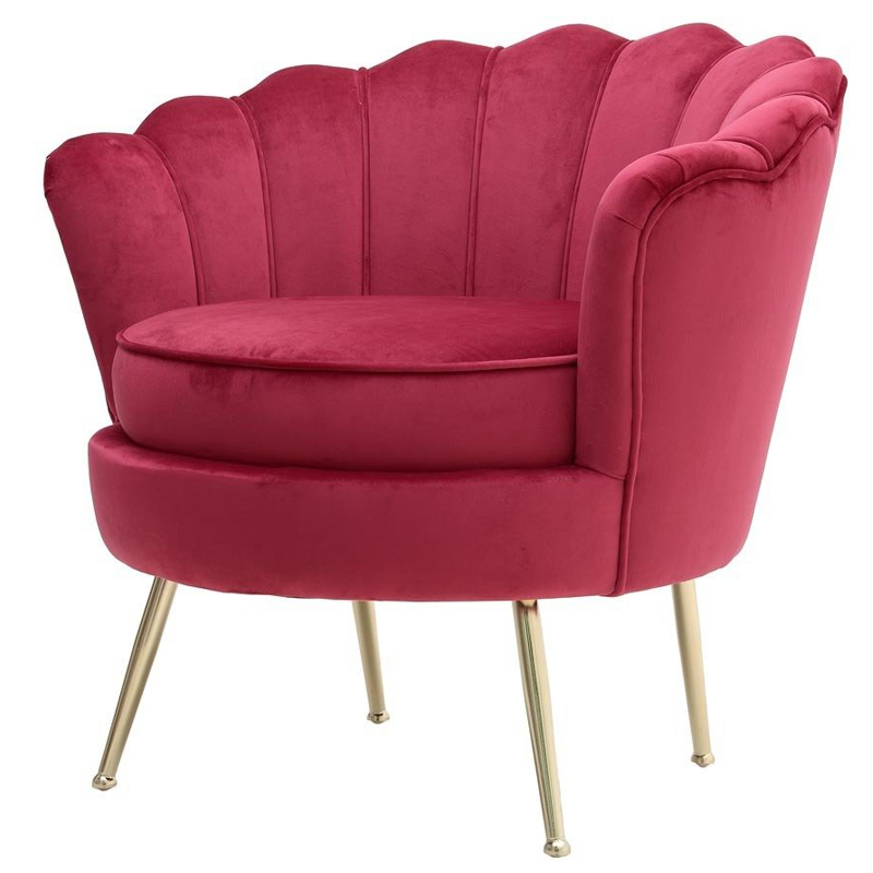 Кресло Gracia Fan Crimson Малиновый (Crimson) Золотой Кресло Gracia Fan Crimson Малиновый (Crimson) Золотой в Барнауле | Loft Concept