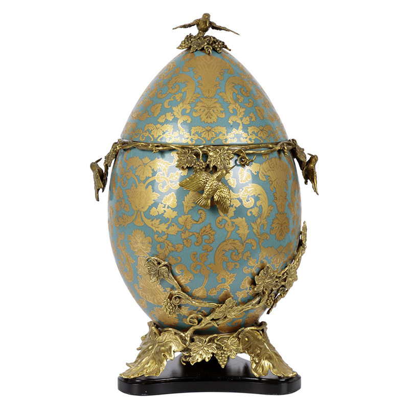 Шкатулка фарфоровая с крышкой с бронзовыми элементами Porcelain & Bronze Серый бетон Золотой Шкатулка фарфоровая с крышкой с бронзовыми элементами Porcelain & Bronze Серый бетон Золотой в Барнауле | Loft Concept