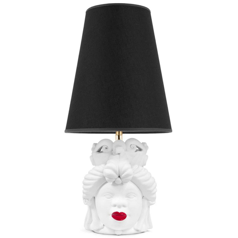 Настольная лампа Table Lamp Moro Lady Small Lipstick Black Белый Черный Красный Настольная лампа Table Lamp Moro Lady Small Lipstick Black Белый Черный Красный в Барнауле | Loft Concept
