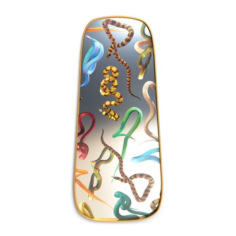 Зеркало Seletti Mirror Gold Frame Snakes Мульти Зеркало Seletti Mirror Gold Frame Snakes Мульти в Барнауле | Loft Concept
