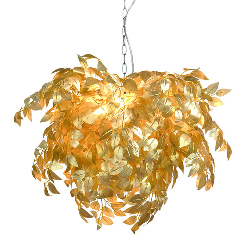 Люстра Golden Autumn Leaves Золотой Хром Люстра Golden Autumn Leaves Золотой Хром в Барнауле | Loft Concept