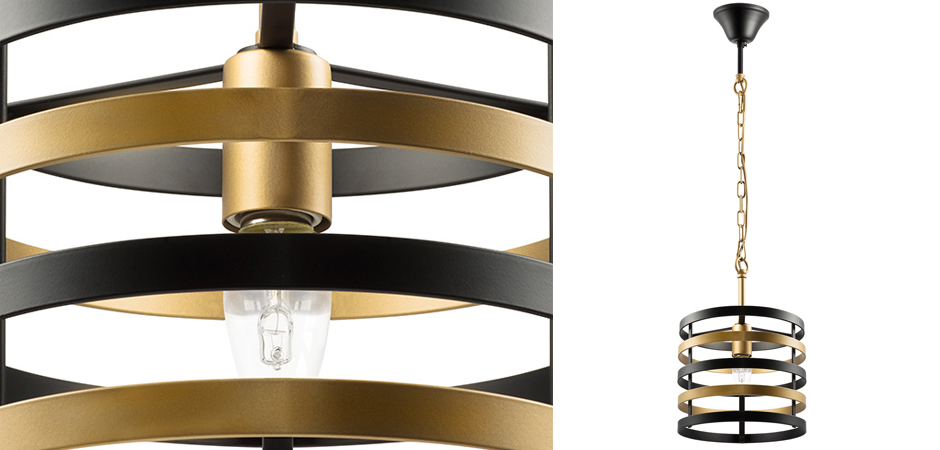 Подвесной светильник Gold Stripes Chandelier Подвесной светильник Gold Stripes Chandelier - Loft-Concept в Барнауле