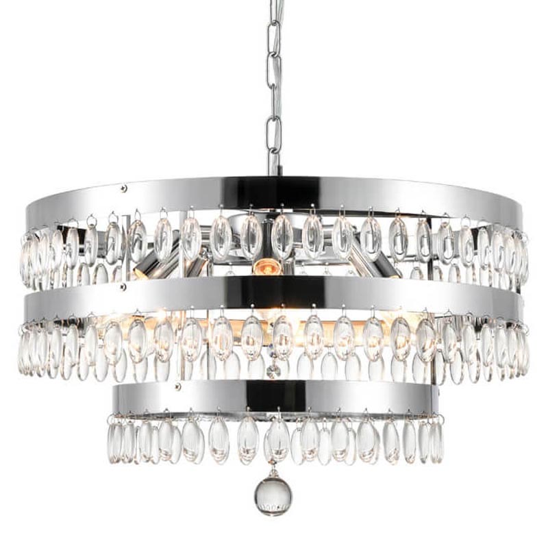 Люстра Oberon Chandelier chrome 50 Прозрачный (Transparent) Хром Люстра Oberon Chandelier chrome 50 Прозрачный (Transparent) Хром в Барнауле | Loft Concept