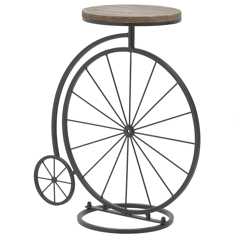 Приставной столик в виде велосипеда Penny-Farthing Side Table Черный Коричневый в Барнауле | Loft Concept 