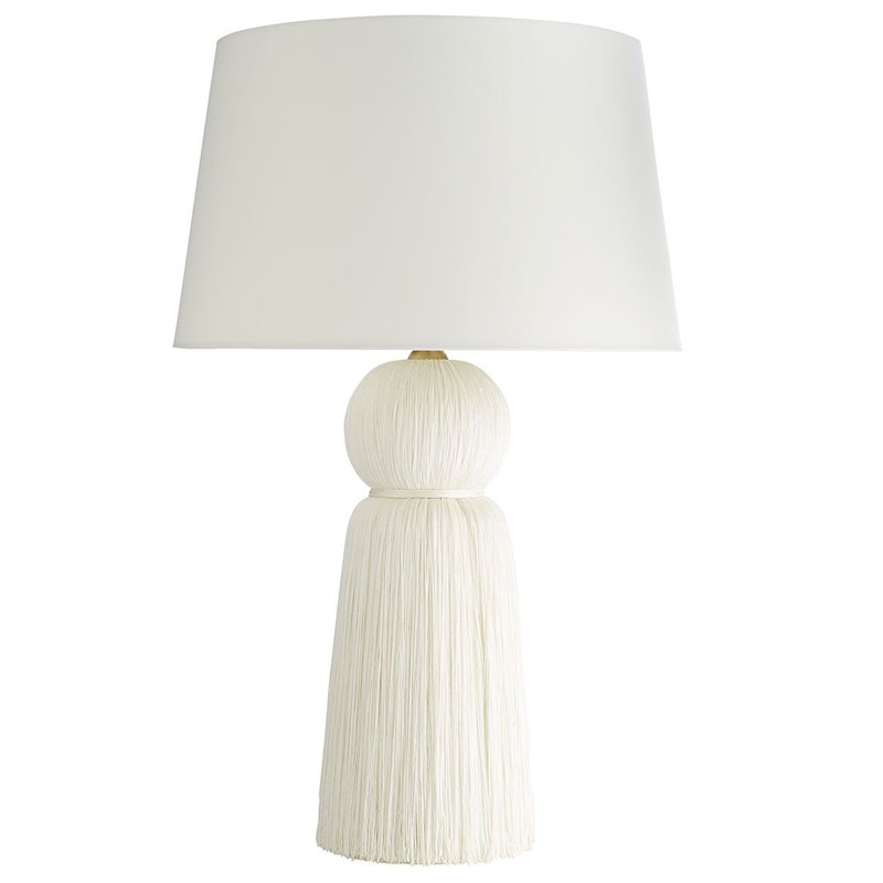 Дизайнерская настольная лампа TASSEL LAMP Белый Дизайнерская настольная лампа TASSEL LAMP Белый в Барнауле | Loft Concept