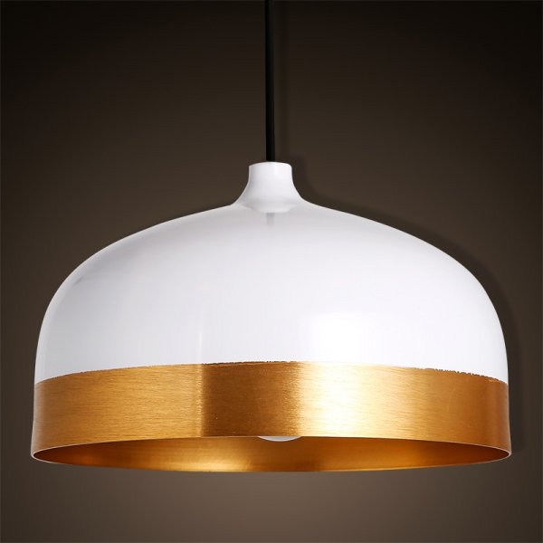 Подвесной светильник Cone Lux Pendant White Белый Глянцевое золото Подвесной светильник Cone Lux Pendant White Белый Глянцевое золото в Барнауле | Loft Concept