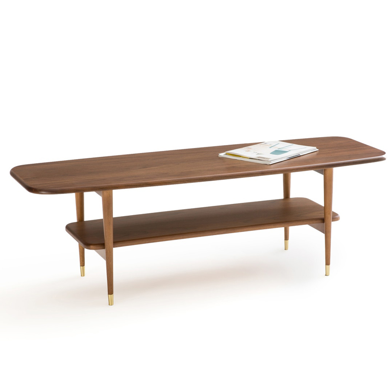 Кофейный стол Truls Coffee table Орех Латунь Кофейный стол Truls Coffee table Орех Латунь в Барнауле | Loft Concept